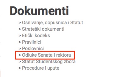Obavijest izvanrednim studentima i...